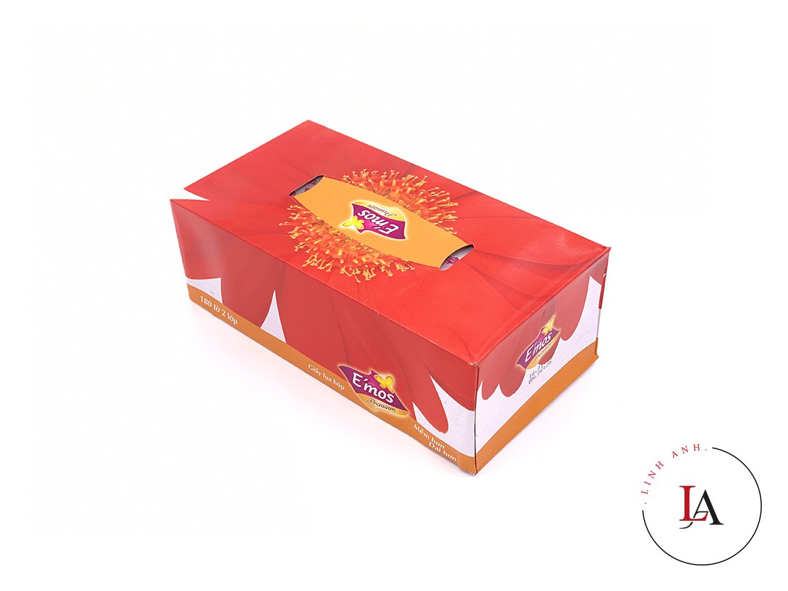 Giấy ăn Emos hộp 180 tờ